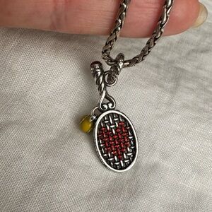 Vintage Brighton Love Tennis Charm